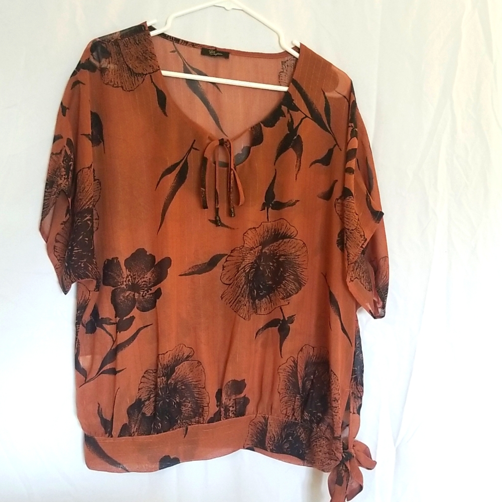 Cupio Floral Blouse-L